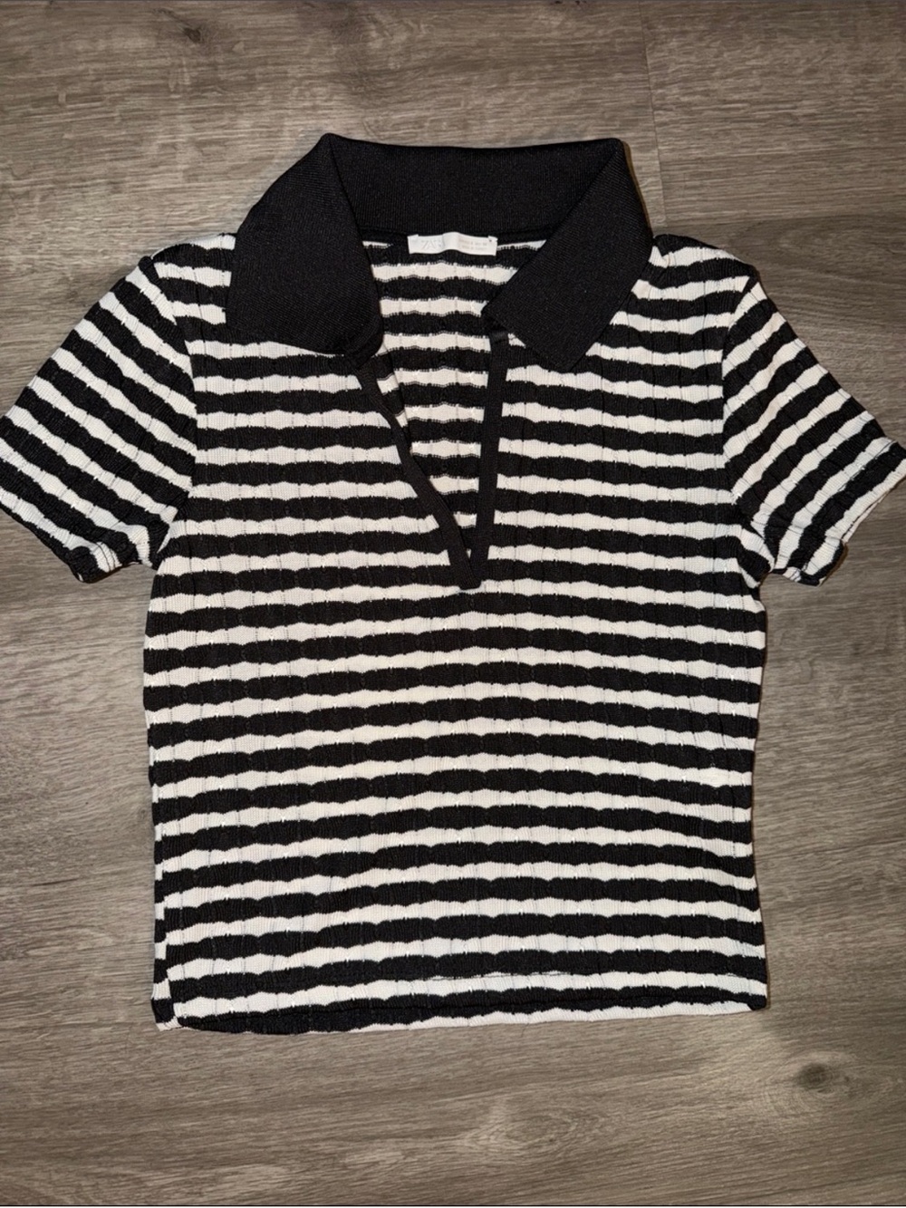 🩷Firm Price🩷Zara jacquard polo